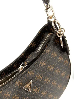 BORSA A SPALLA DONNA - GUESS MARRONE - HWQG96 72180