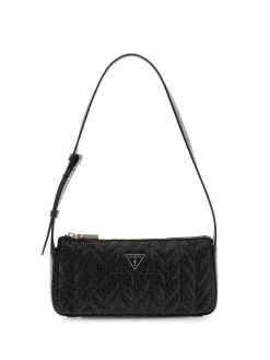 BORSA A SPALLA DONNA - GUESS NERO - HWGG97 41720