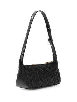 BORSA A SPALLA DONNA - GUESS NERO - HWGG97 41720