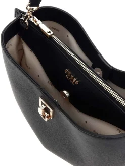 BORSA A SPALLA DONNA - GUESS NERO - HWBG99 07170