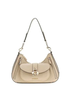 BORSA A SPALLA DONNA - GUESS TAUPE - HWBG83 62180