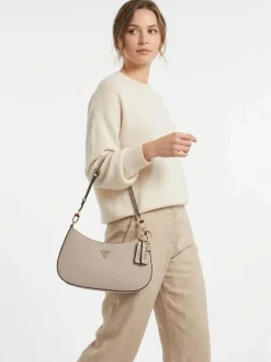 BORSA A SPALLA DONNA - GUESS TAUPE - HWZG96 72180
