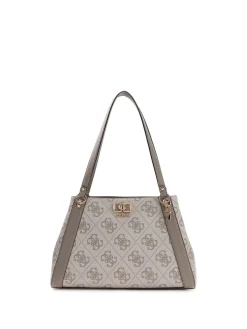 BORSA A SPALLA DONNA - GUESS TAUPE - HWOS99 01220