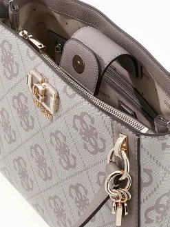 BORSA A SPALLA DONNA - GUESS TAUPE - HWOS99 01220