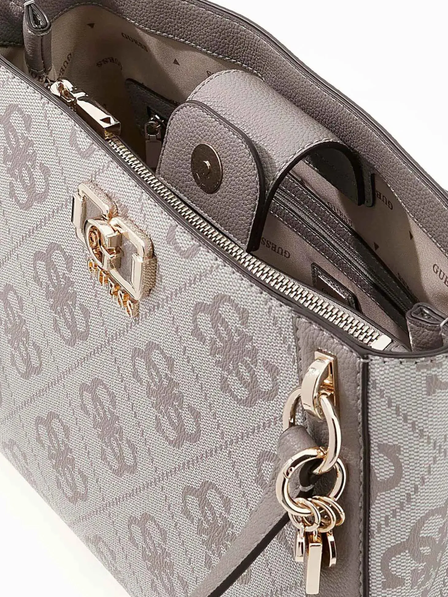 BORSA A SPALLA DONNA - GUESS TAUPE - HWOS99 01220