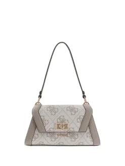 BORSA A SPALLA DONNA - GUESS TAUPE - HWOS99 01190