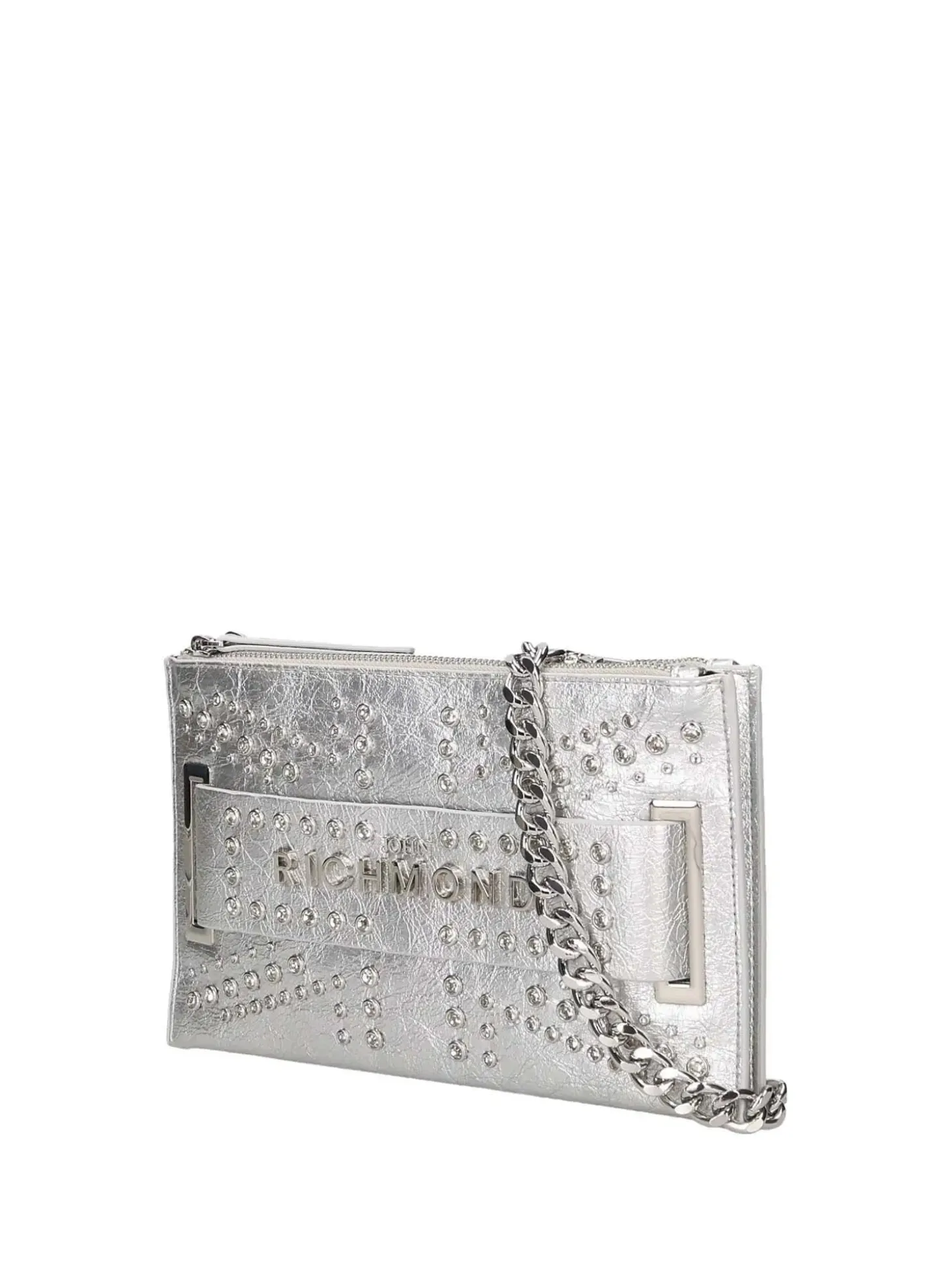 BORSA A SPALLA DONNA - JOHN RICHMOND ARGENTO - RWP26149BO