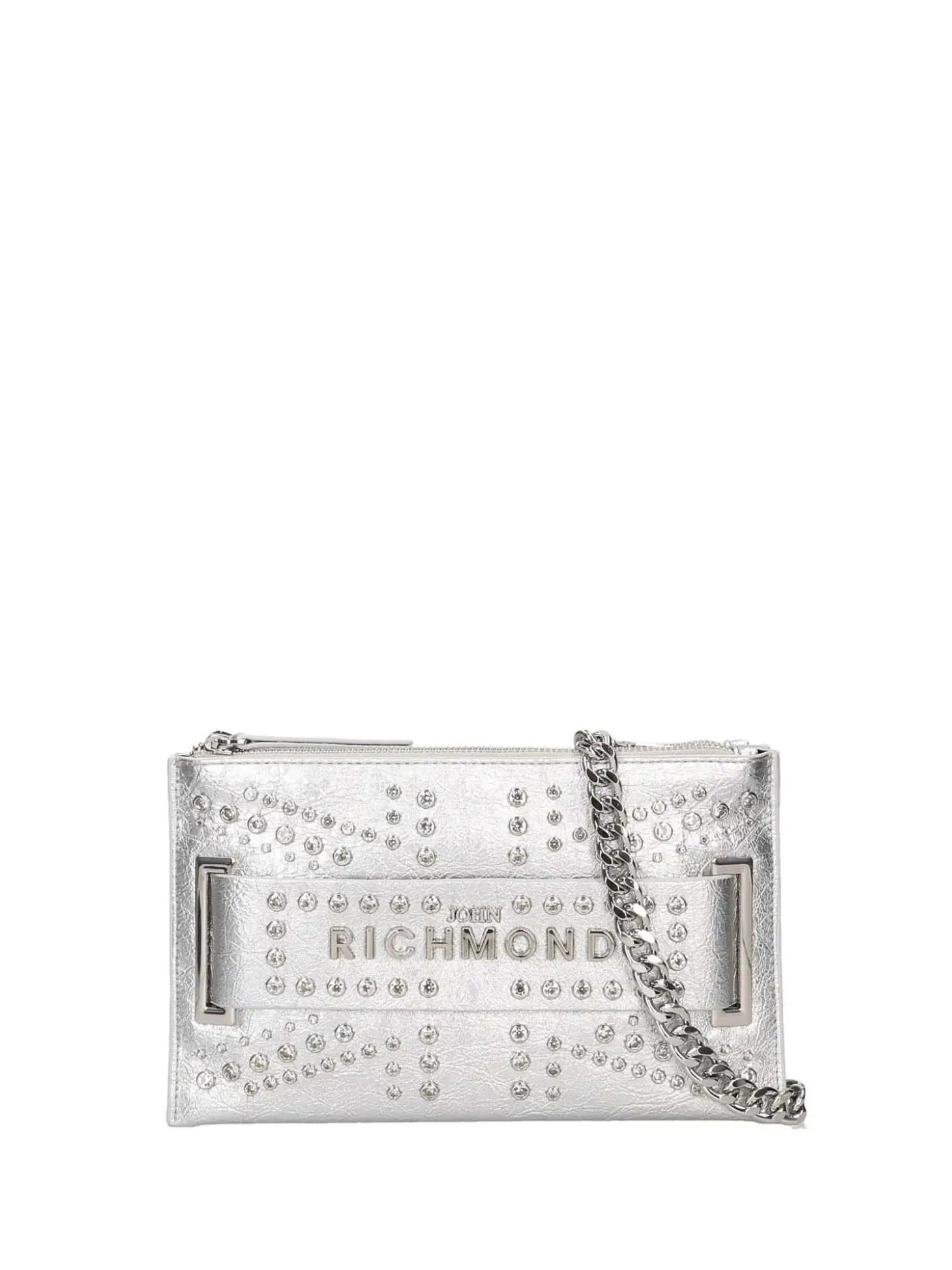 BORSA A SPALLA DONNA - JOHN RICHMOND ARGENTO - RWP26149BO