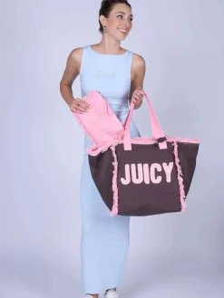 BORSA A SPALLA DONNA - JUICY COUTURE MARRONE - BEJIR9991WC2