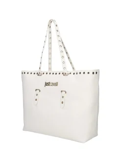 BORSA A SPALLA DONNA - JUST CAVALLI BIANCO - 80RA4BU1 ZSB81