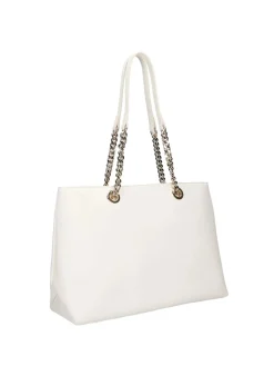 BORSA A SPALLA DONNA - JUST CAVALLI BIANCO - 80RA4BB9 ZS766