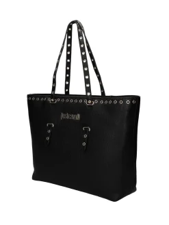 BORSA A SPALLA DONNA - JUST CAVALLI NERO - 80RA4BU1 ZSB81