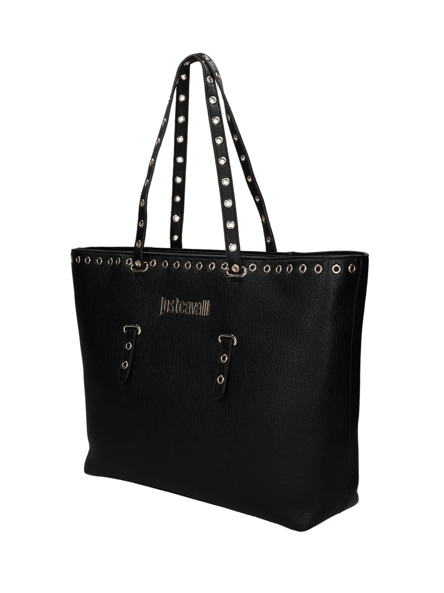 BORSA A SPALLA DONNA - JUST CAVALLI NERO - 80RA4BU1 ZSB81