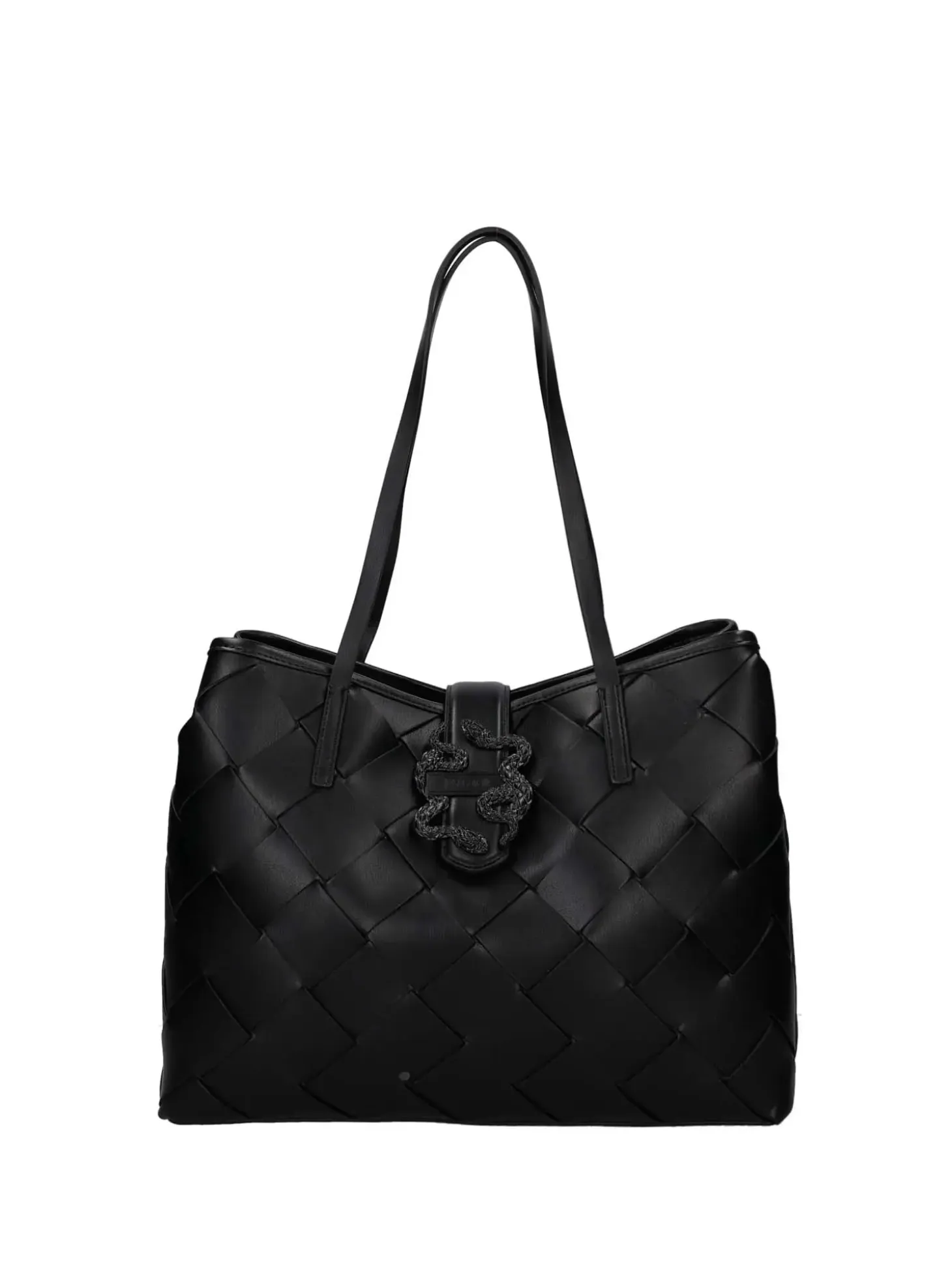 BORSA A SPALLA DONNA - JUST CAVALLI NERO - 80RA4BM2 ZSD88