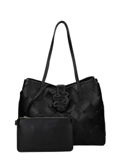 BORSA A SPALLA DONNA - JUST CAVALLI NERO - 80RA4BM2 ZSD88