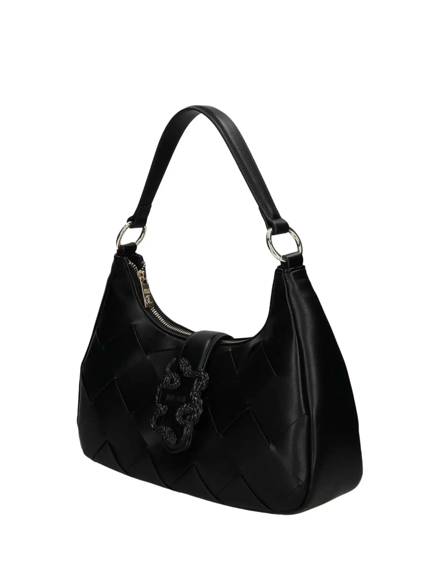 BORSA A SPALLA DONNA - JUST CAVALLI NERO - 80RA4BM5 ZSD88