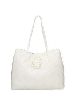 BORSA A SPALLA DONNA - JUST CAVALLI BIANCO - 80RA4BM2 ZSD88