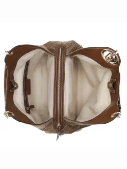 BORSA A SPALLA DONNA - LIU-JO NATURALE - AF6024T378A