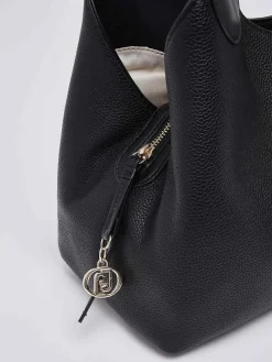 BORSA A SPALLA DONNA - LIU-JO NERO-ORO - AF6024ES039