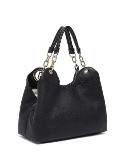 BORSA A SPALLA DONNA - LIU-JO NERO-ORO - AF6024ES039