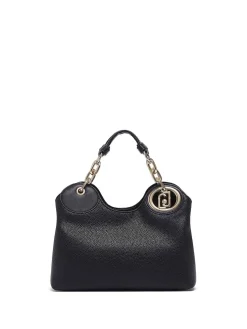 BORSA A SPALLA DONNA - LIU-JO NERO-ORO - AF6114ES039