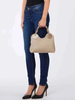 BORSA A SPALLA DONNA - LIU-JO NEUTRO - AF6114ES039
