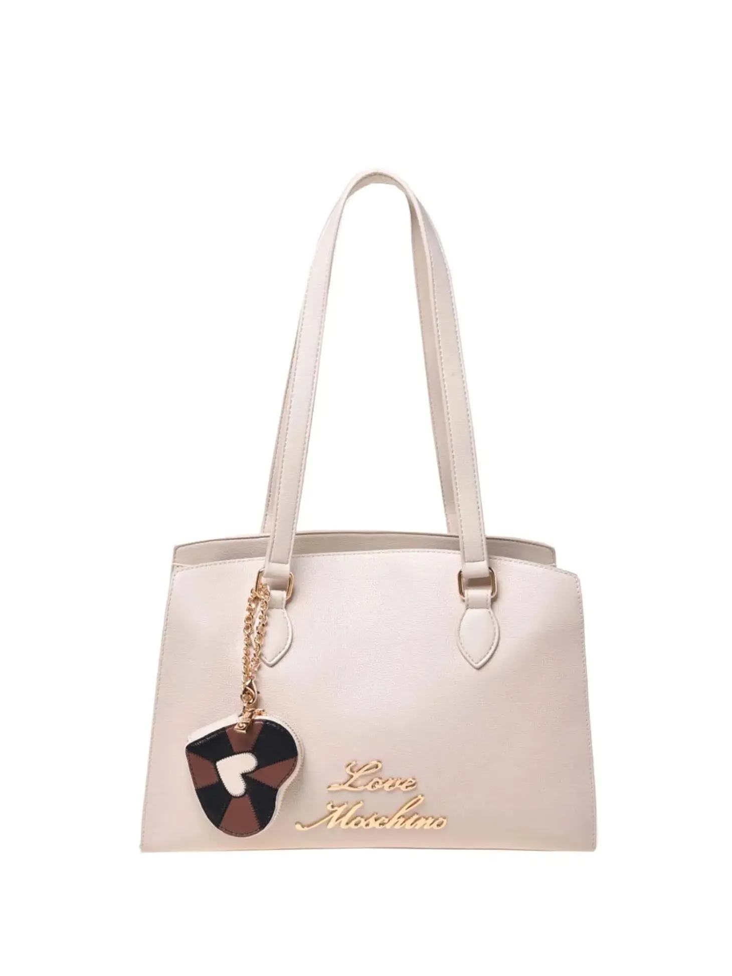BORSA A SPALLA DONNA - LOVE MOSCHINO AVORIO - JC4276PP0OK10