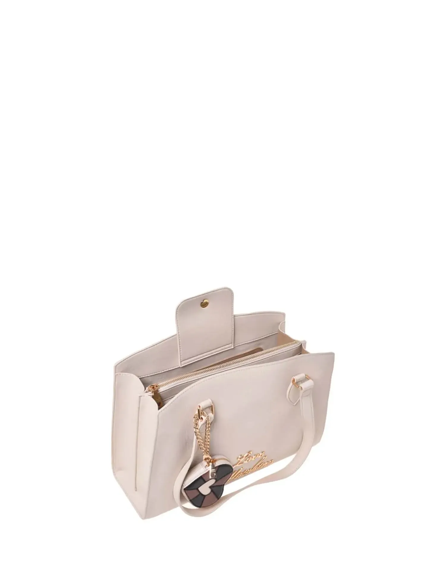 BORSA A SPALLA DONNA - LOVE MOSCHINO AVORIO - JC4276PP0OK10