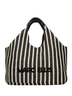 BORSA A SPALLA DONNA - MARC ELLIS NERO-SABBIA - BUBY EIVISSA