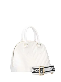 BORSA A SPALLA DONNA - MARC ELLIS BIANCO-ORO - FLAT MAYA M