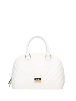 BORSA A SPALLA DONNA - MARC ELLIS BIANCO-ORO - FLAT MAYA M
