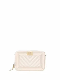 BORSA A SPALLA DONNA - MARC ELLIS BEIGE-ORO - FLAT BLUSH
