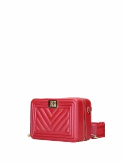 BORSA A SPALLA DONNA - MARC ELLIS ROSSO-ORO - FLAT BLUSH