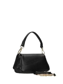 BORSA A SPALLA DONNA - MARC ELLIS NERO-ORO - VIRGINIA S PLATE