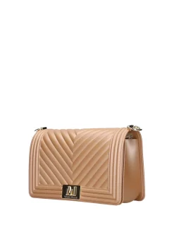 BORSA A SPALLA DONNA - MARC ELLIS CAFFE-ORO - FLAT M 26