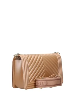 BORSA A SPALLA DONNA - MARC ELLIS CAFFE-ORO - FLAT M 26