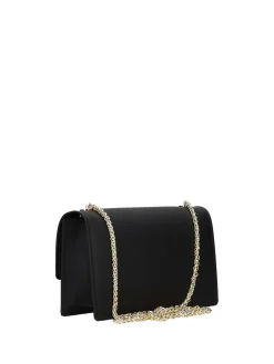 BORSA A SPALLA DONNA - MARC ELLIS NERO-ORO - FLAT SUPERMEE M.