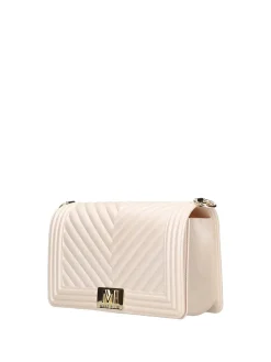 BORSA A SPALLA DONNA - MARC ELLIS BEIGE-ORO - FLAT M 26