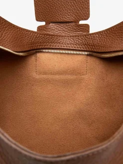 BORSA A SPALLA DONNA - NERO GIARDINI CUOIO - E644161D