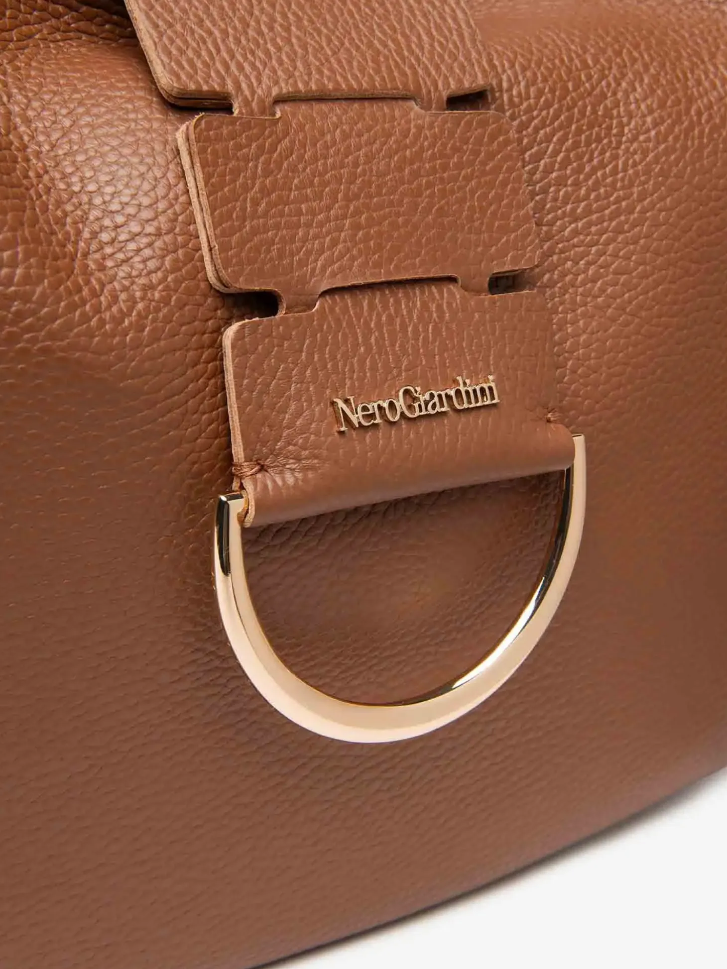 BORSA A SPALLA DONNA - NERO GIARDINI CUOIO - E644161D