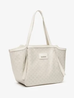 BORSA A SPALLA DONNA - NERO GIARDINI PANNA - E644220D