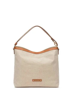 BORSA A SPALLA DONNA - NERO GIARDINI CUOIO - E644241D