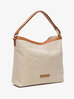 BORSA A SPALLA DONNA - NERO GIARDINI CUOIO - E644241D