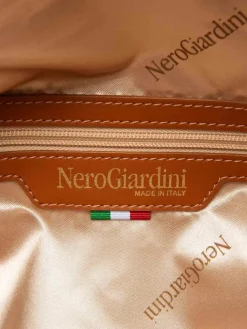 BORSA A SPALLA DONNA - NERO GIARDINI CUOIO - E644241D