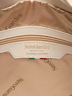 BORSA A SPALLA DONNA - NERO GIARDINI PANNA - E644151D