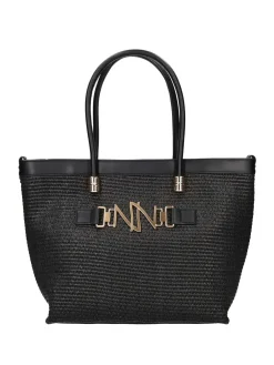 BORSA A SPALLA DONNA - NINI NERO - 26305