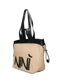 BORSA A SPALLA DONNA - NINI NERO - 26308