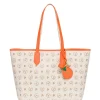 BORSA A SPALLA DONNA - POLLINI AVORIO-ARANCIO - TE8427PP06Q1Y