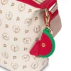 BORSA A SPALLA DONNA - POLLINI AVORIO-ROSSO - TE8400PP02Q1Y