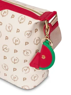BORSA A SPALLA DONNA - POLLINI AVORIO-ROSSO - TE8400PP02Q1Y